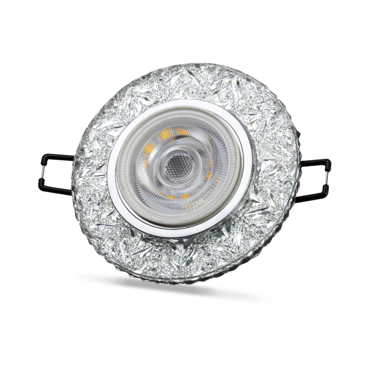 Hektor 3W 4000K Natural Beyaz LED Çerçeveli Dekoratif Kristal Cam Boş Kasa