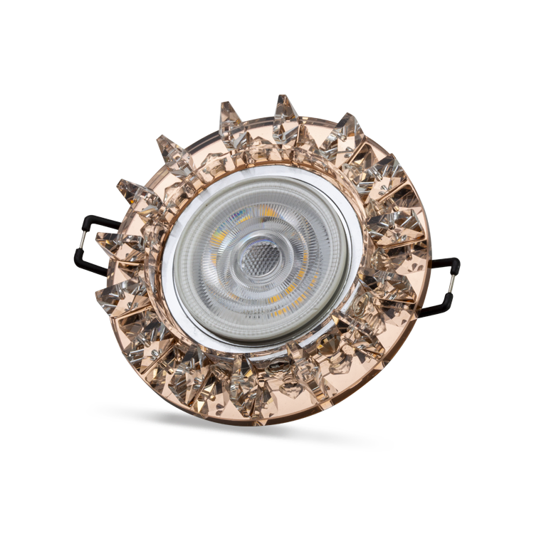 Podos 3W 4000K Natural Beyaz LED Çerçeveli Dekoratif Kristal Cam Boş Kasa