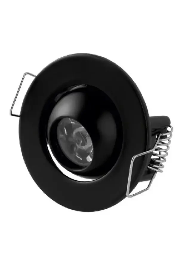 CT-5268 1,5W 6400K Siyah Kasa Power LED Ufo Spot
