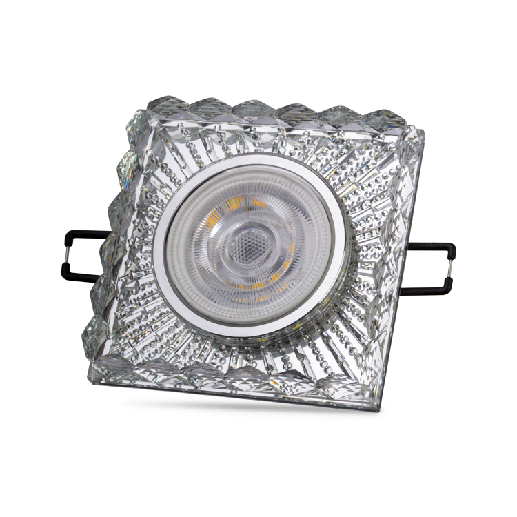 Selen 3W 4000K Natural Beyaz LED Çerçeveli Dekoratif Kristal Cam Boş Kasa