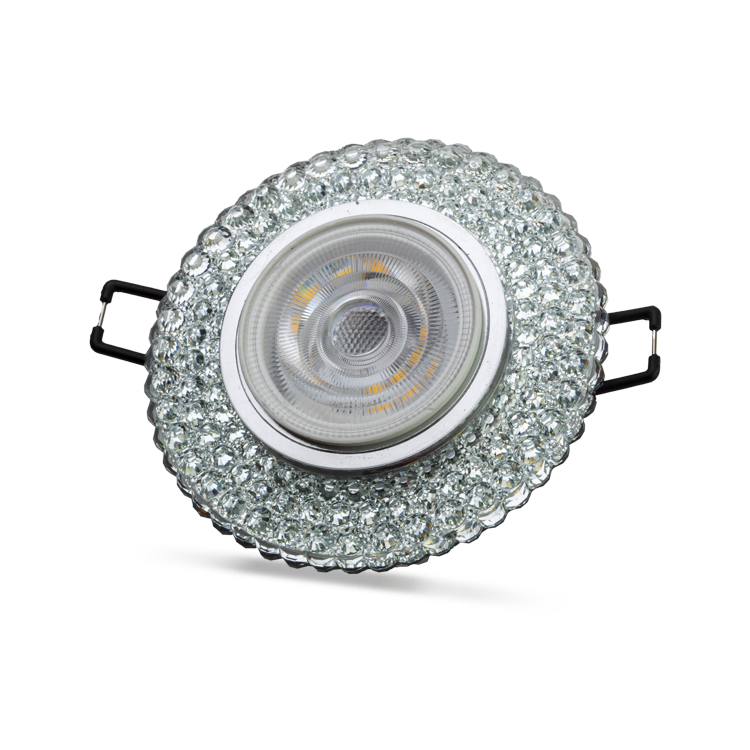 Nilus 3W 4000K Natural Beyaz LED Çerçeveli Dekoratif Kristal Cam Boş Kasa