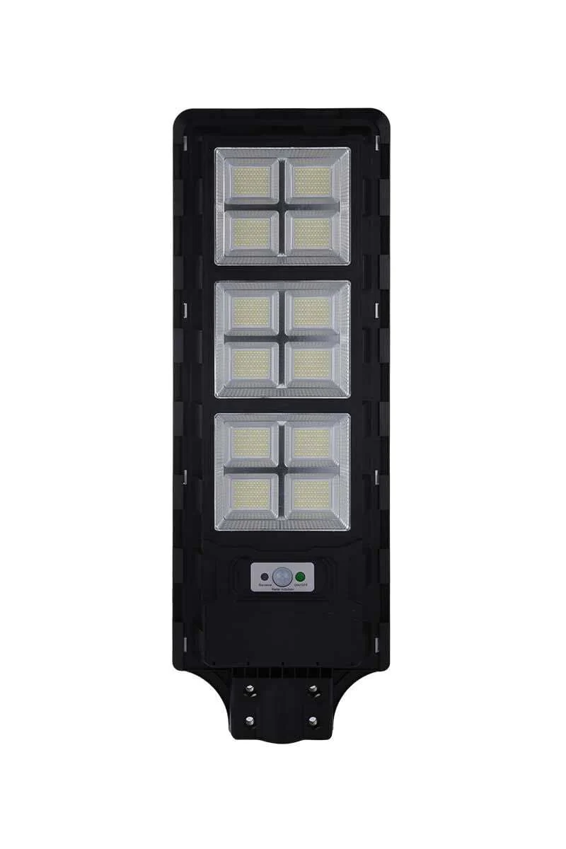300W 6400K Beyaz Işık Fotoselli Mega Solar Led Sokak Armatürü Kumandalı 2600 Lümen IP65