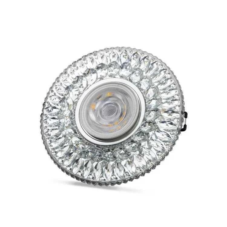 Athena 3W 4000K Natural Beyaz LED Çerçeveli Dekoratif Kristal Cam Boş Kasa
