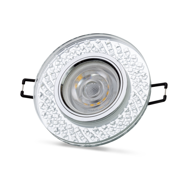Adonis 3W 4000K Natural Beyaz LED Çerçeveli Dekoratif Kristal Cam Boş Kasa