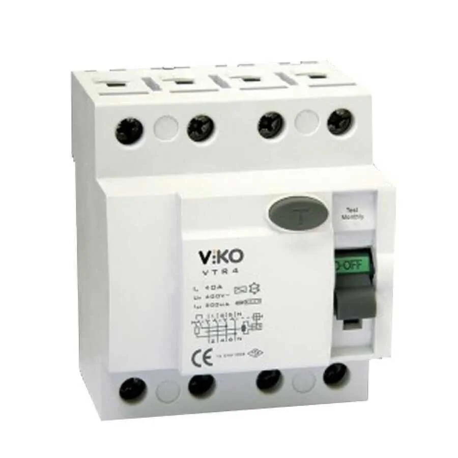 4x25A 30mA AC Tip Kaçak Akım Rölesi