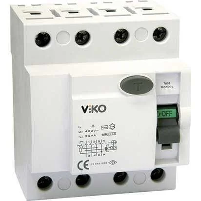 4x40A 300mA AC Tip Kaçak Akım Rölesi