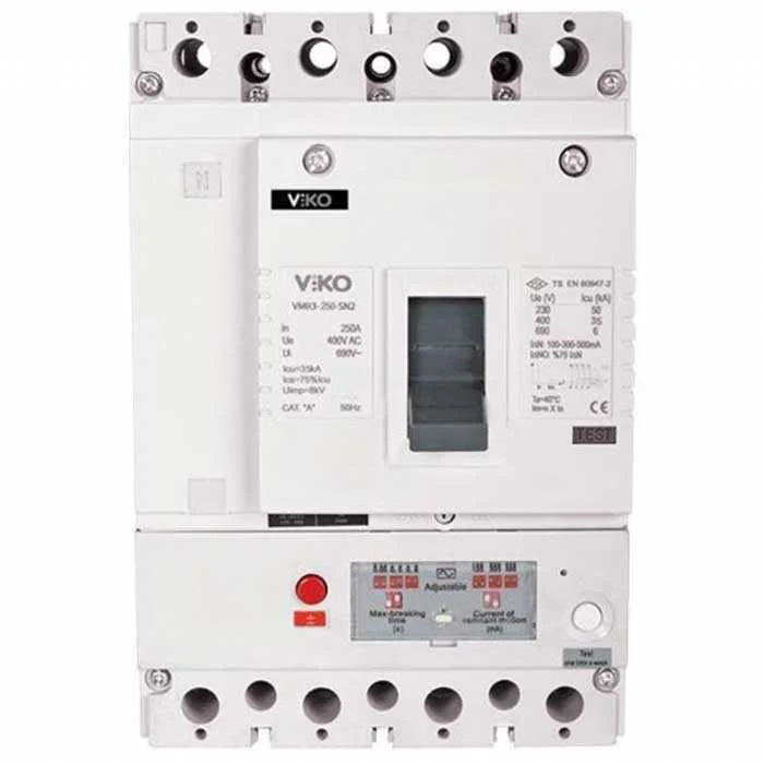 4x125A 25kA Sn2 kAçak Akımlı Sabit Kompakt Şalter