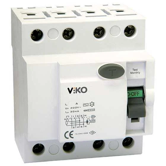 4x63A 30mA AC Tip Kaçak Akım Rölesi