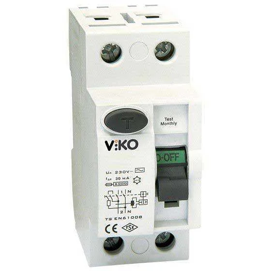 2x40A 30mA AC Tip Kaçak Akım Rölesi