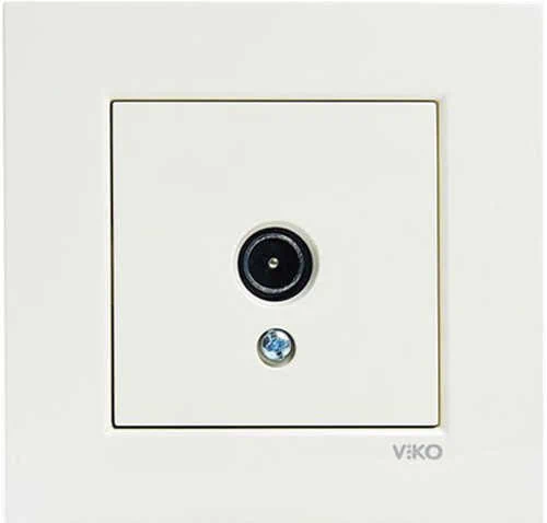 Viko Karre/Meridian Krem TV Geçişli 12dB Mekanizma - Çerçevesiz