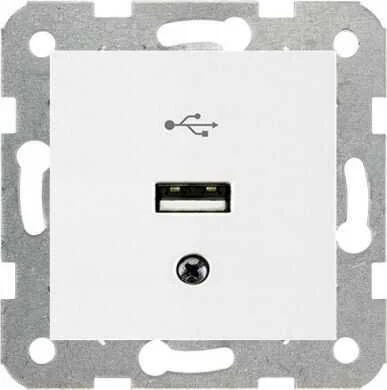Karre/Meridian Beyaz USB Konnektör - Çerçevesiz