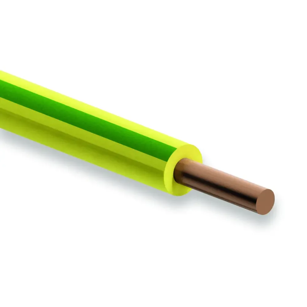 H05V-U 1X1 mm² Sarı-Yeşil Renk NYA Kablo
