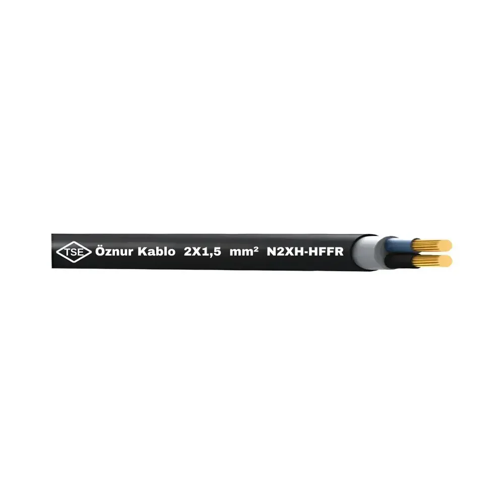 N2XH 2X1,5 mm² Halogen Free Kablo