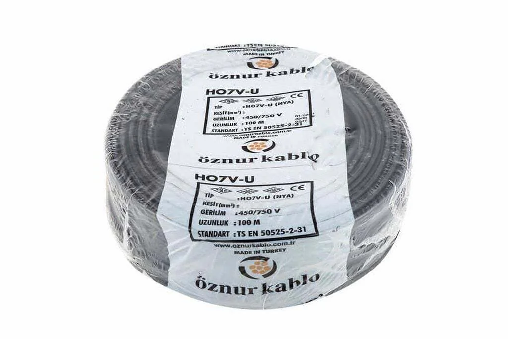 H07V-R 1X35 mm² Siyah Renk NYA Kablo