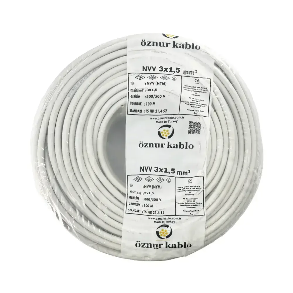 NYM 3X1,5 mm² Antigron Kablo