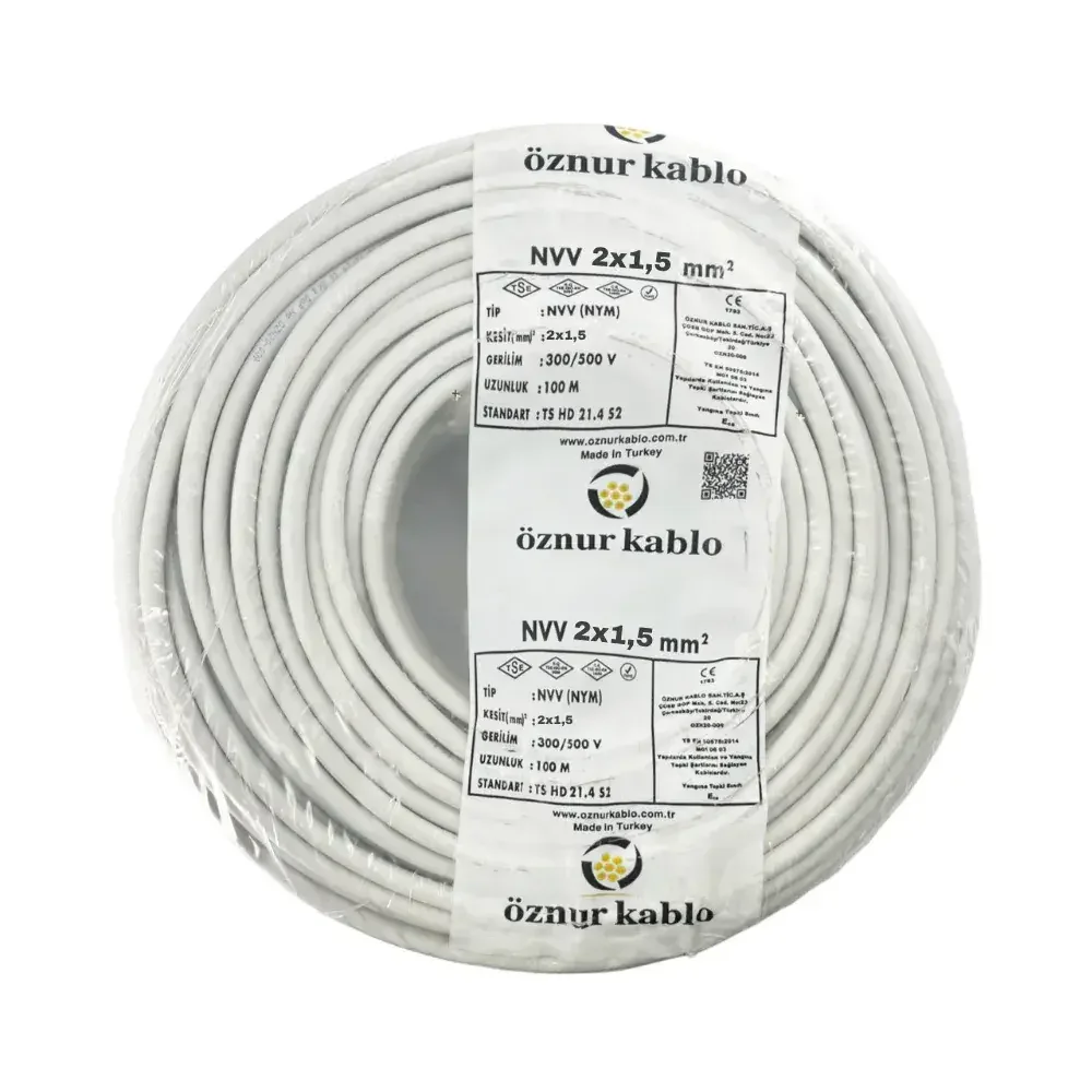 NYM 2X1,5 mm² Antigron Kablo