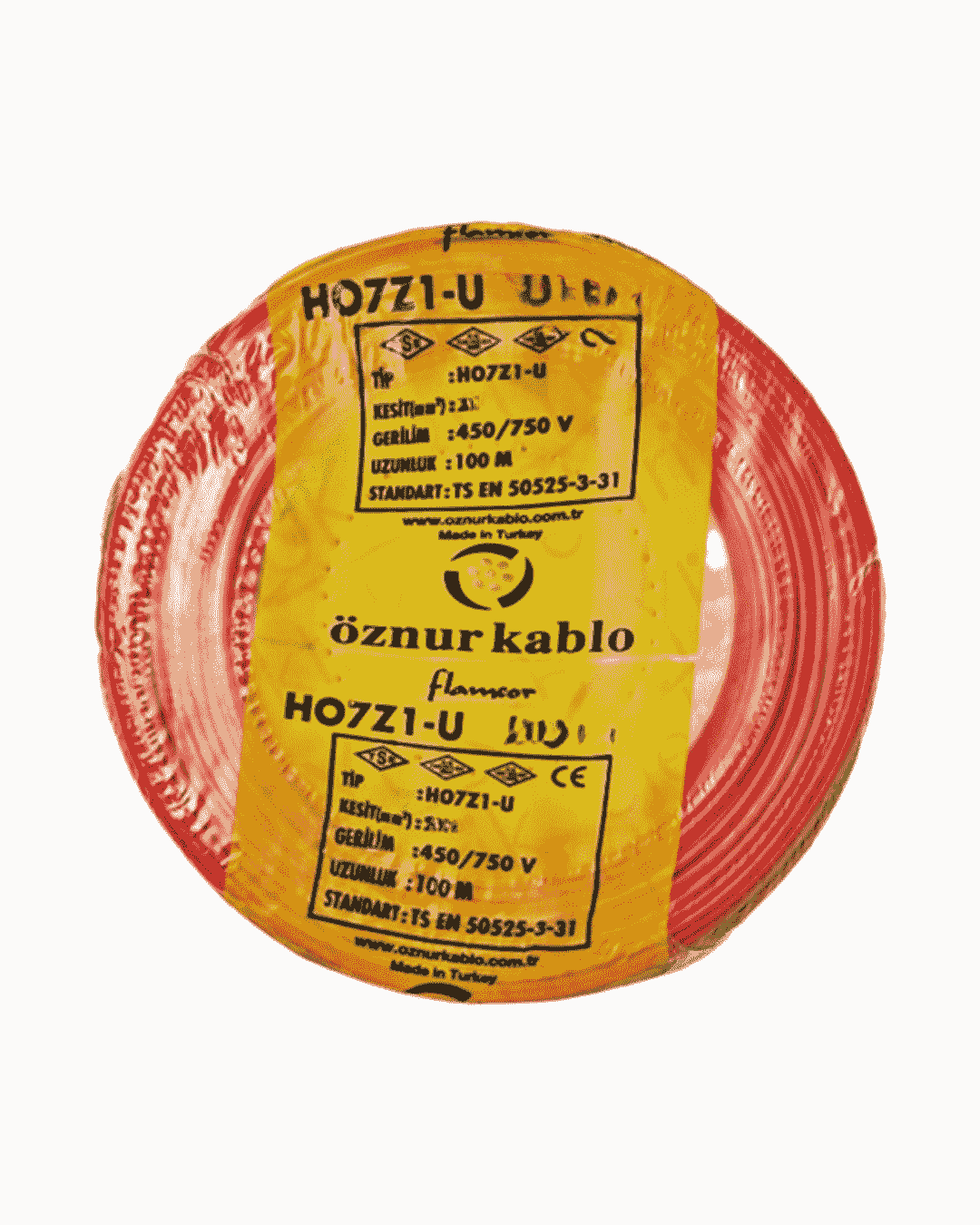 H05Z1-K 1X1 mm² Kırmızı Renk NYAF Halogen Free Kablo