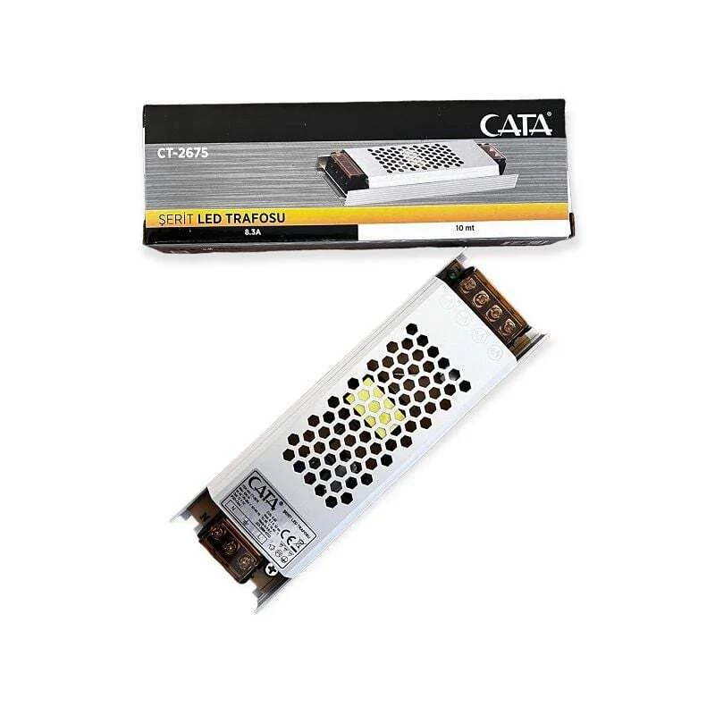 12,5 A (150W) 220V Klemensli Süper Slim Led Trafosu IP20