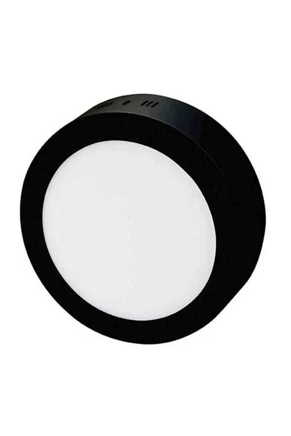 18W Sıva Üstü Led Panel (Siyah Kasa)( 3200 K)(Yuvarlak)