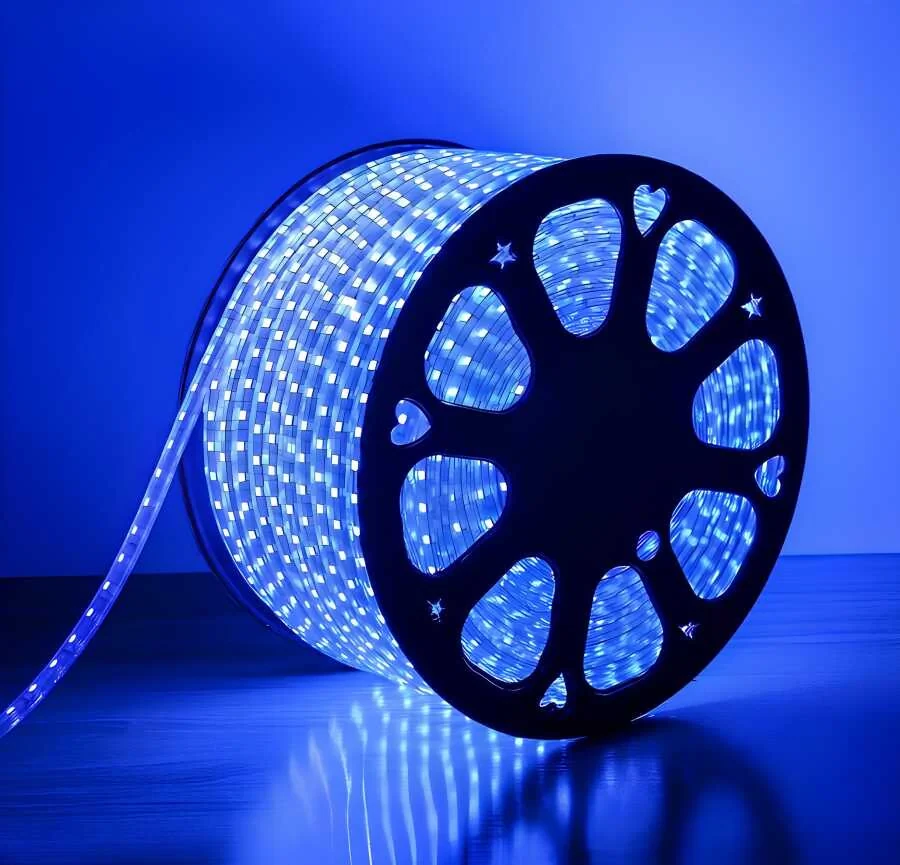 Mavi Işık 220V 4040 Neon Hortum IP65 100 Metre