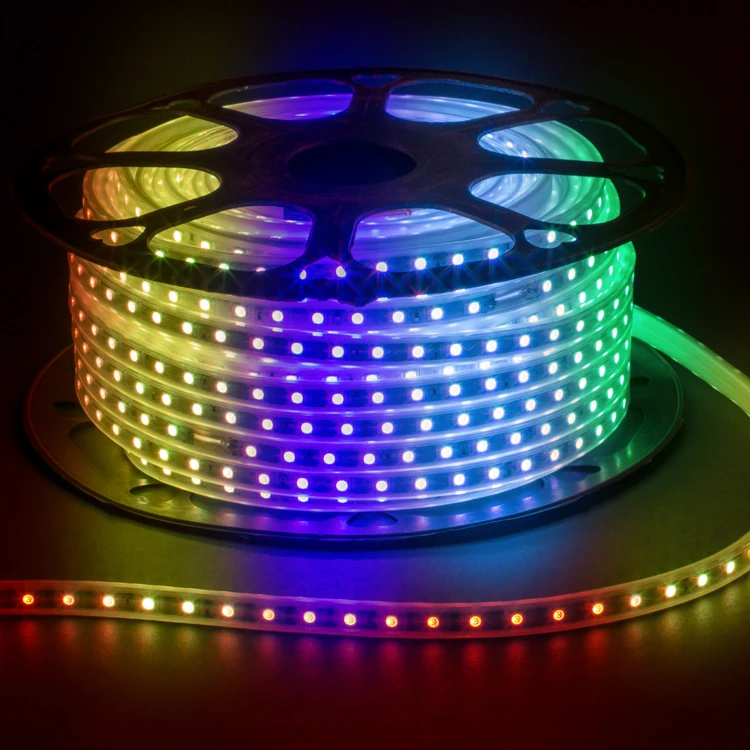 RGB Işık 220V 5050 LED Hortum IP65 50 Metre