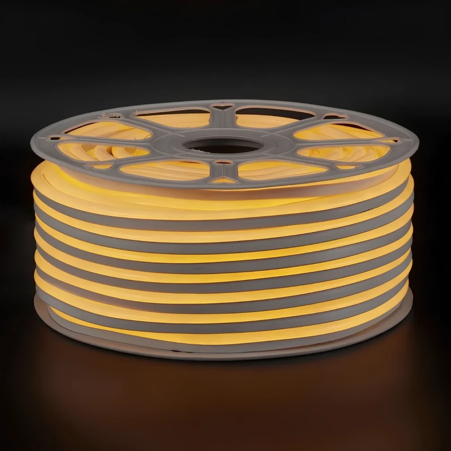 Amber Işık 220V Neon LED IP65 (8x16mm) 50 Metre