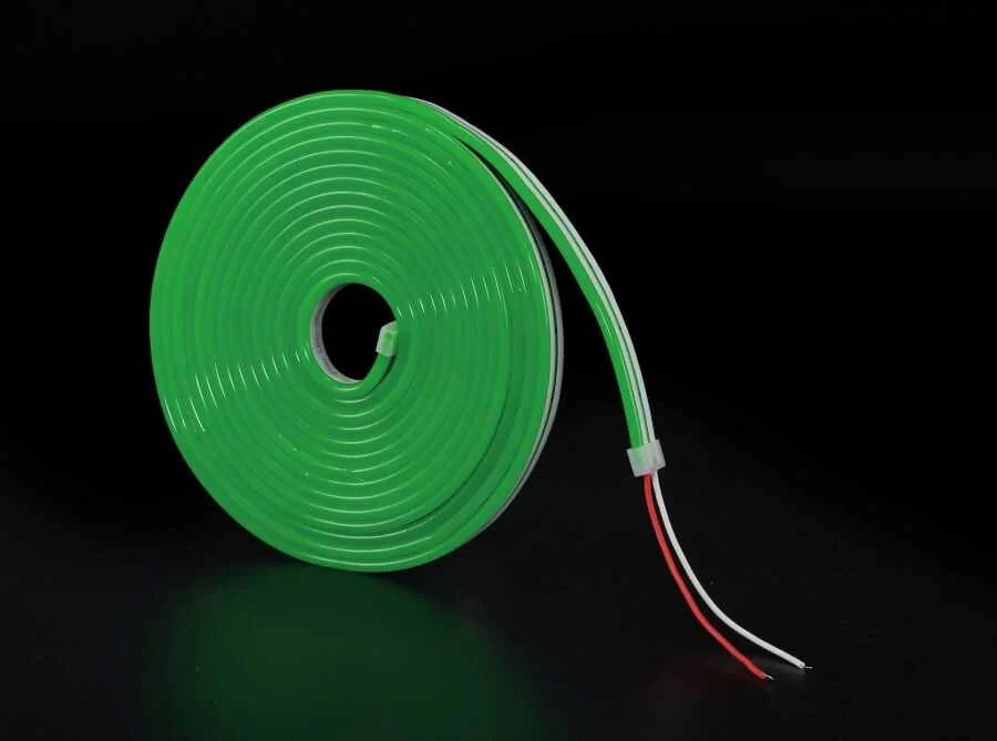 Yeşil Işık 12V Neon LED IP65 (6x12mm) 5 Metre
