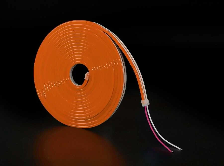 Amber Işık 12V Neon LED IP65 (6x12mm) 5 Metre