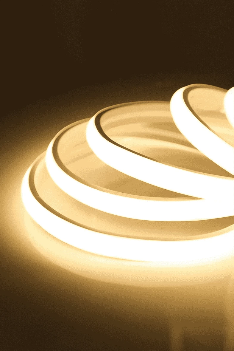 Amber 220V COB Neon LED IP64 25 Metre