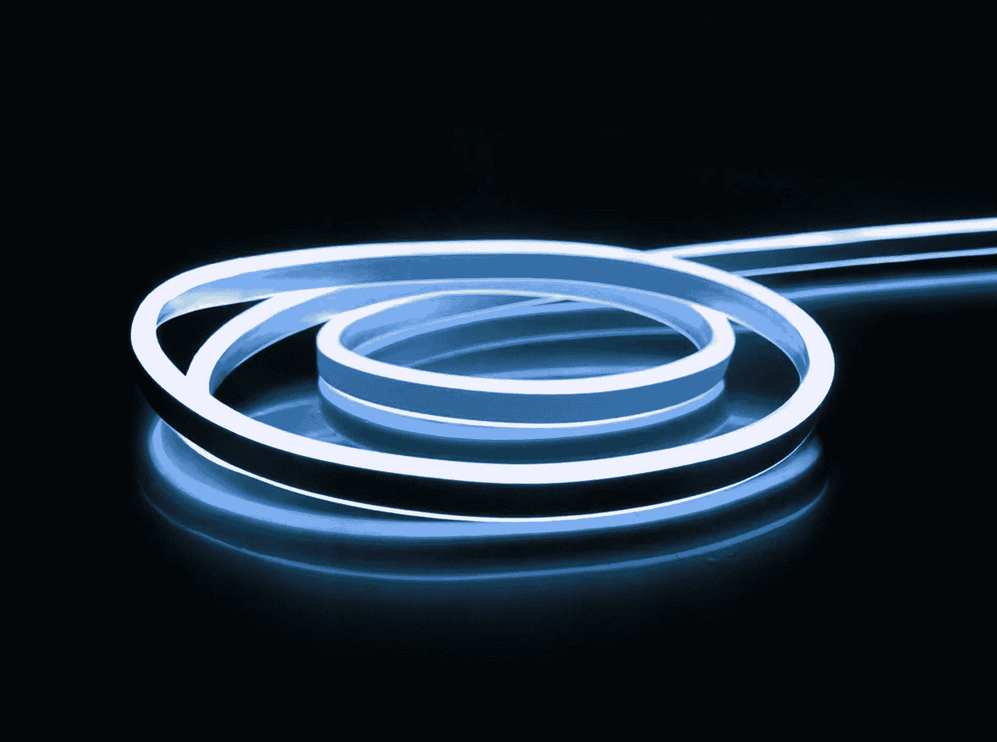 Mavi Işık 12V Neon LED IP64 (8x16mm) 50 Metre