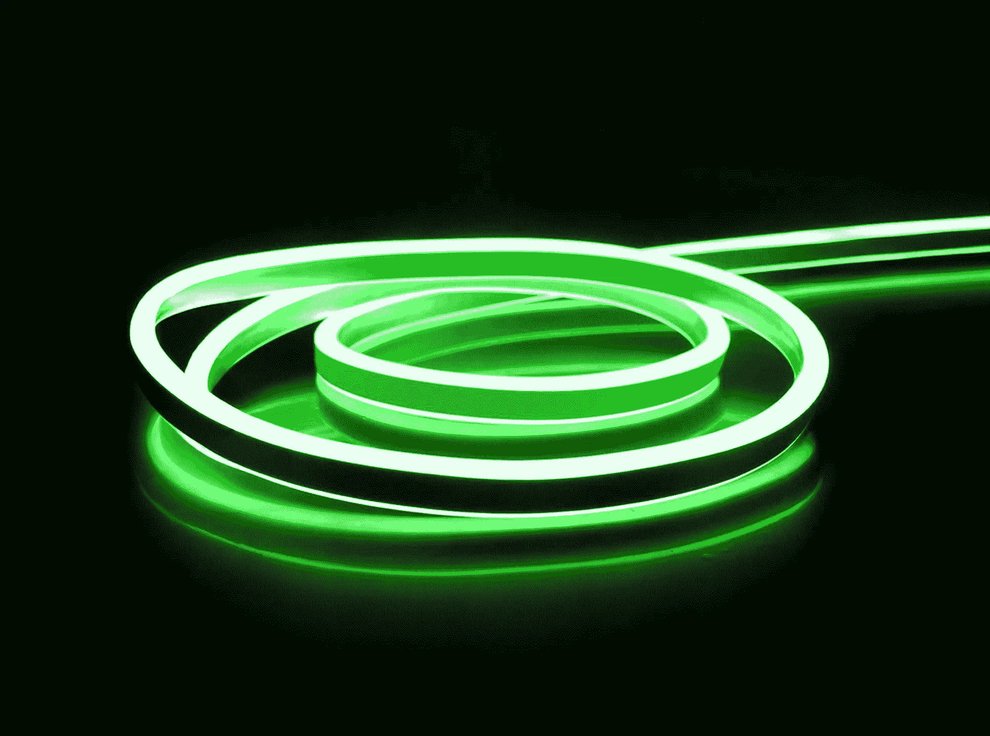 Yeşil Işık 12V Neon LED IP64 (8x16mm) 50 Metre