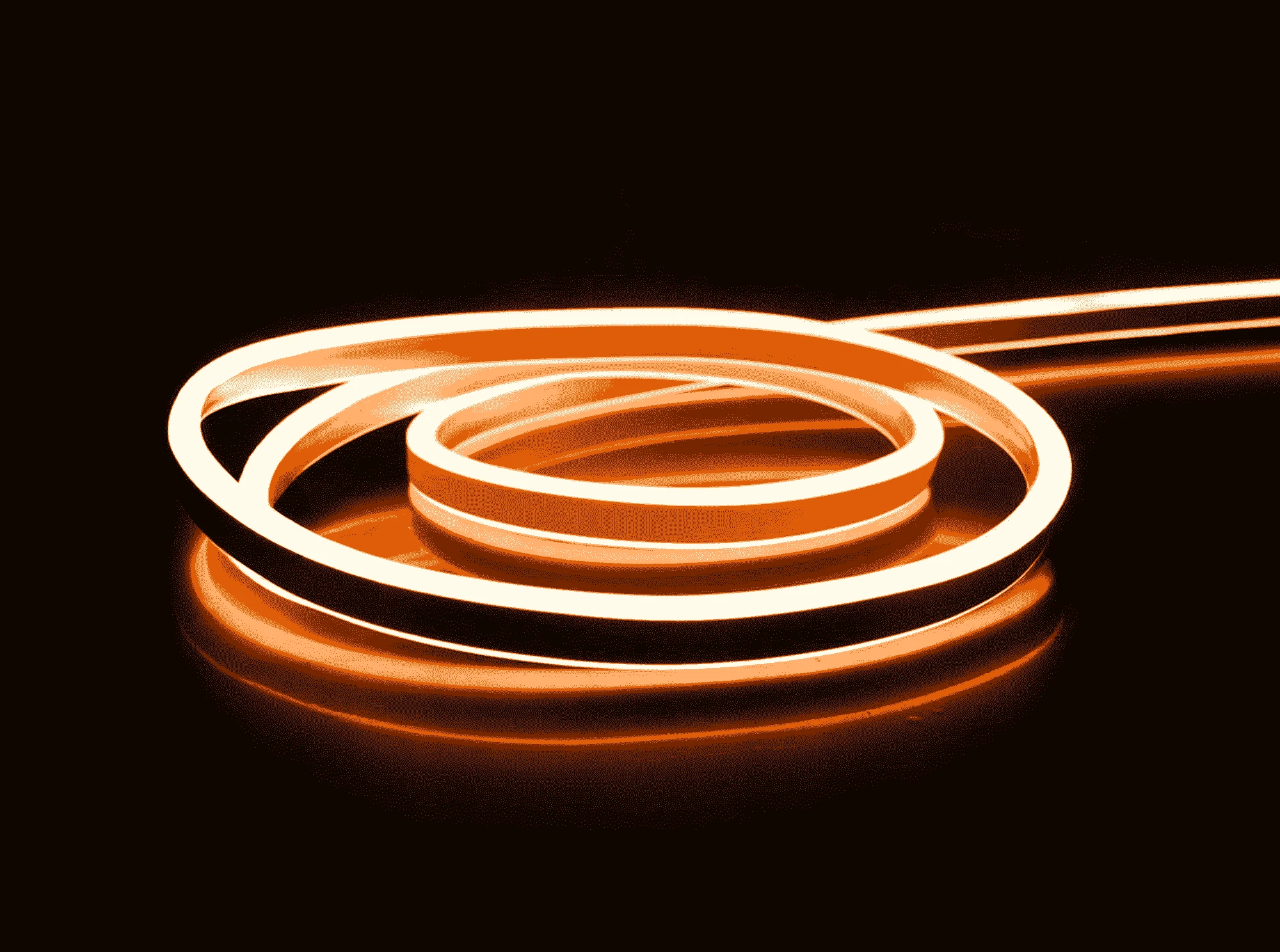Amber Rengi 12V Neon LED IP64 50 Metre