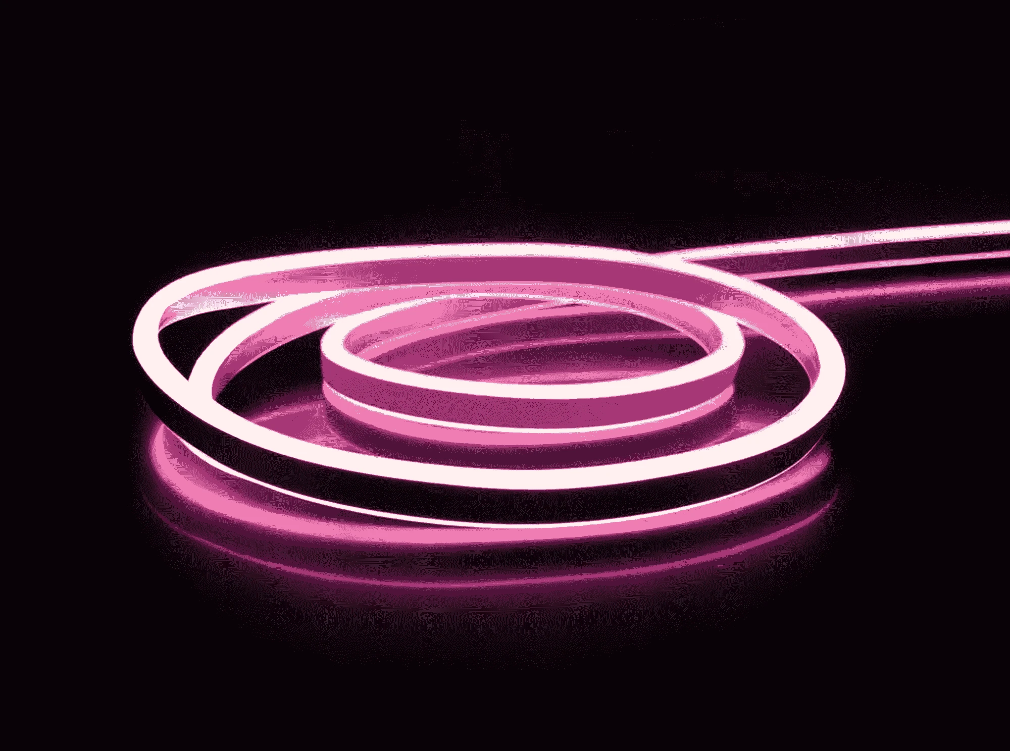 Pembe 12V Neon LED IP64 (8x16mm) 50 Metre