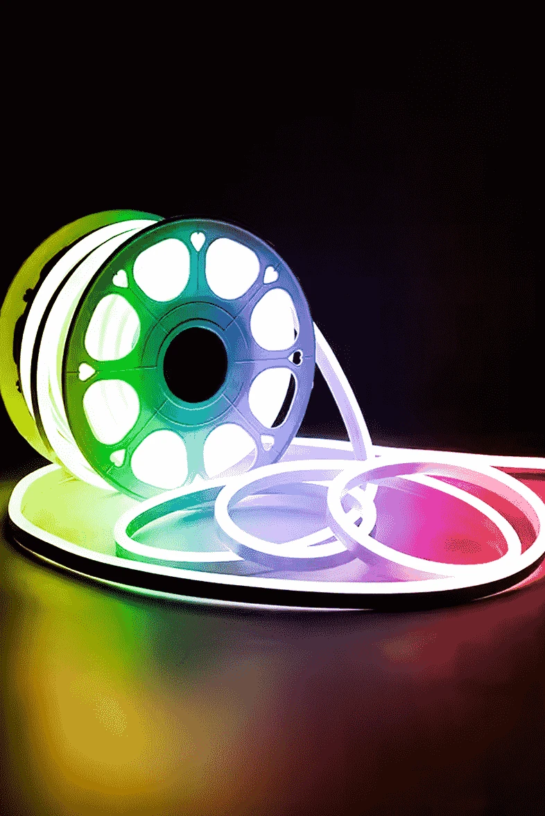 RGB 12V Neon LED IP64 (8x16mm) 50 Metre