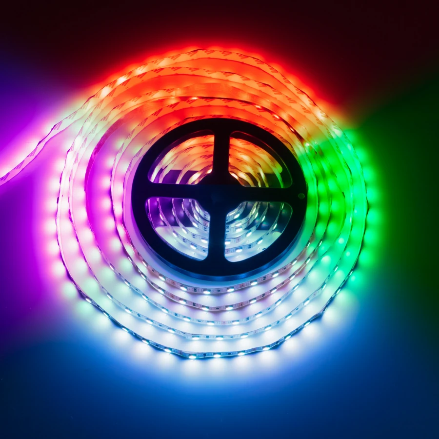 RGB Şerit LED 12V 5050 İç Mekan 5 Metre